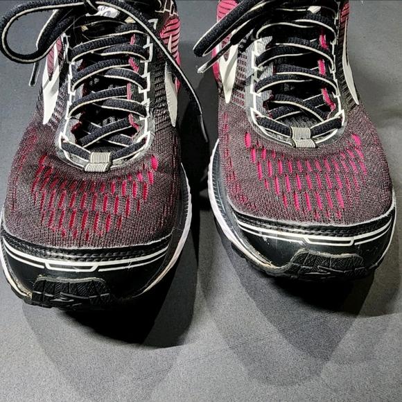 Brooks Ghost 10 Black‎ Pink Sneaker Running Walking Nursing - Women's Size 7 B - Picture 7 of 16